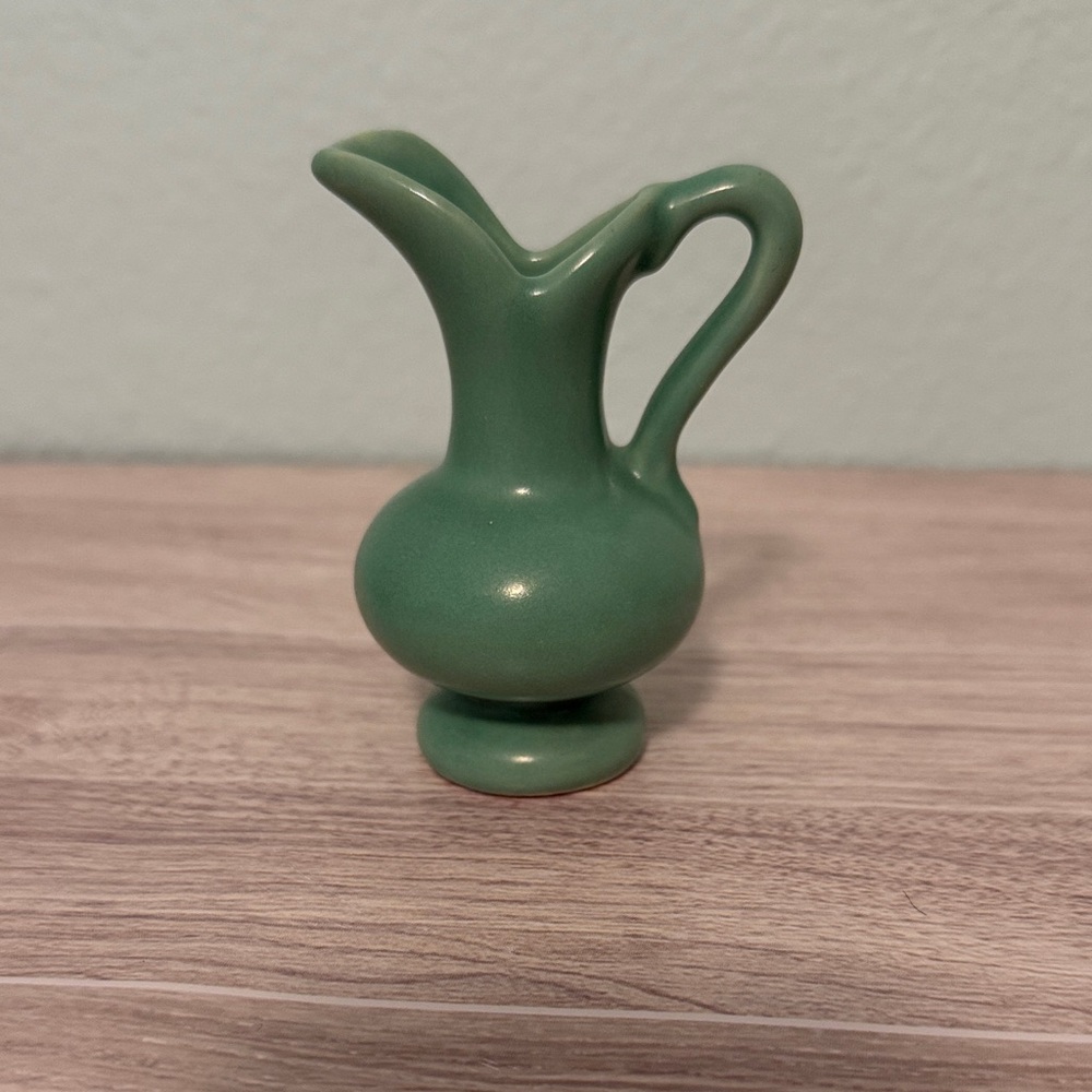 Green Ceramic Pitcher - Picture 2 of 7